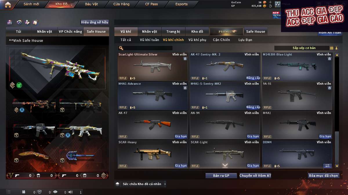 shop acc cf uy tin gia re